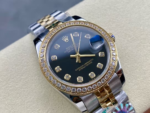 Rolex Datejust 36mm Black with diamonds Dial - Image 2