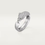 CARTIER Panthère de Cartier ring small model half-paved
