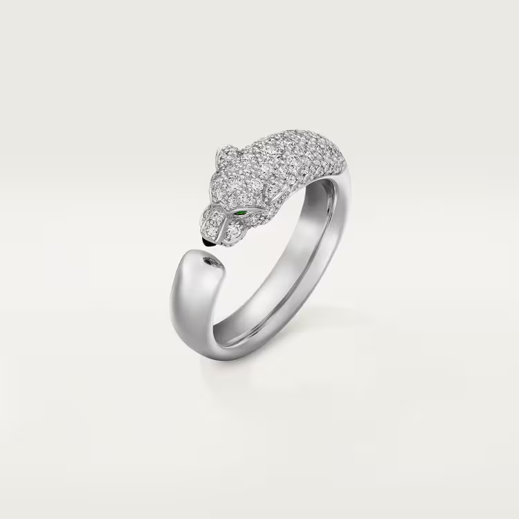 qqm8xkjk.png CARTIER Panthère de Cartier ring small model half-paved - Image 1